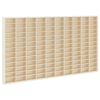 Wanddisplay-Case mit Regal Beige 98 x 4,5 x 55 cm Holzwerkstoff