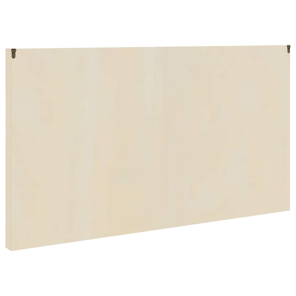 Wanddisplay-Case mit Regal Beige 98 x 4,5 x 55 cm Holzwerkstoff