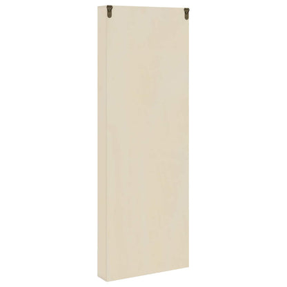 Wanddisplay-Case mit Regal Beige 21 x 4,5 x 59 cm Holzwerkstoff