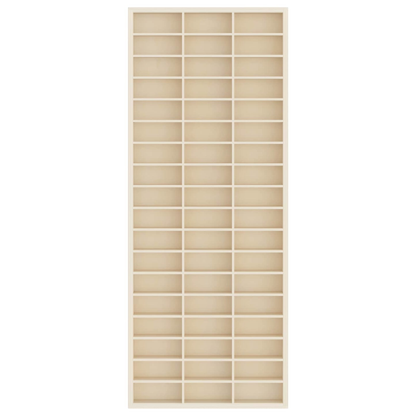vidaXL Wanddisplay-Case mit Regal Beige 30 x 4,5 x 75 cm Holzwerkstoff