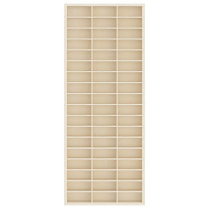 vidaXL Wanddisplay-Case mit Regal Beige 30 x 4,5 x 75 cm Holzwerkstoff