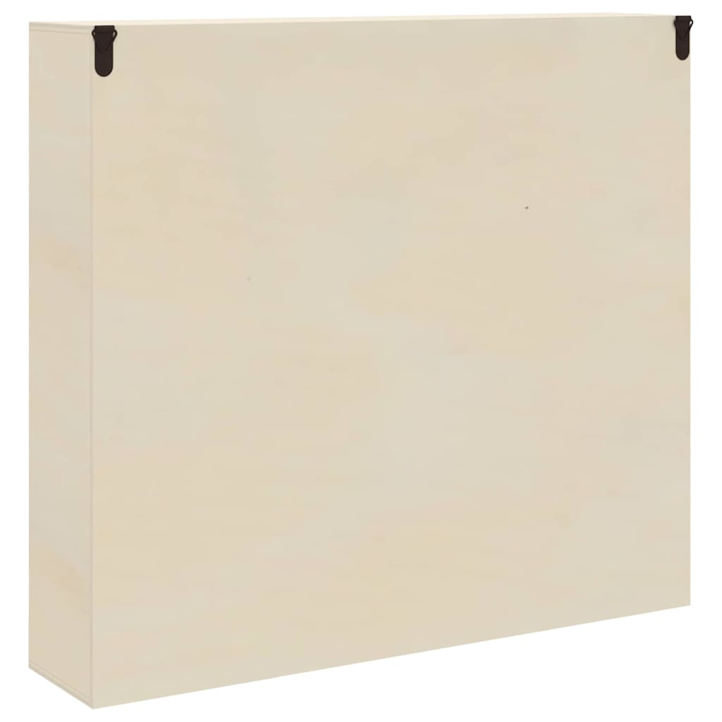 vidaXL Wanddisplay-Case mit Regal Beige 40 x 8,5 x 37 cm Holzwerkstoff