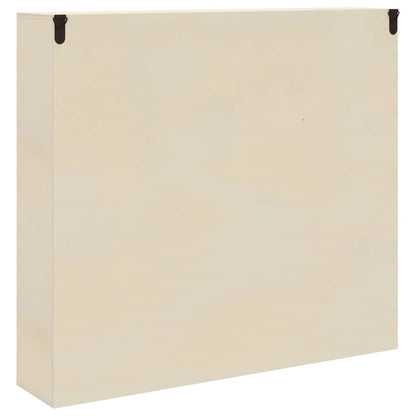 vidaXL Wanddisplay-Case mit Regal Beige 40 x 8,5 x 37 cm Holzwerkstoff