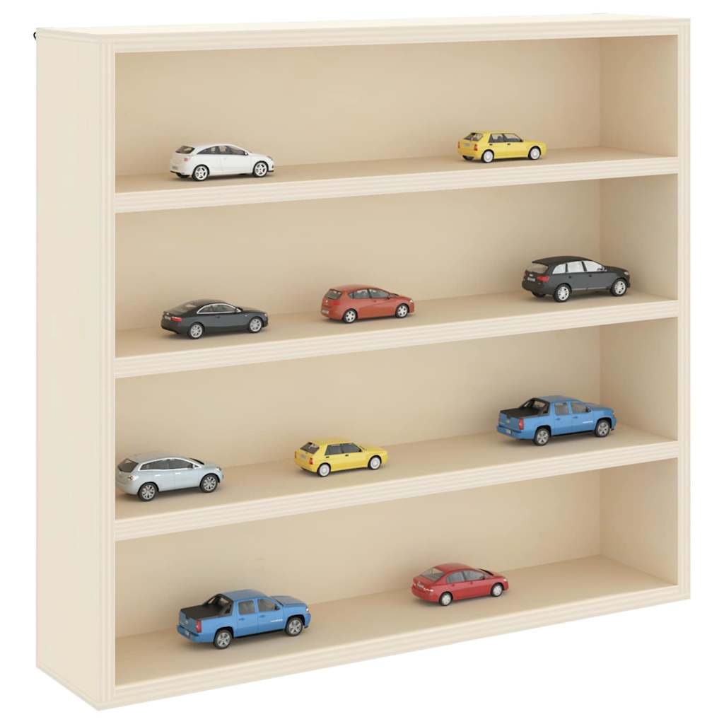 vidaXL Wanddisplay-Case mit Regal Beige 40 x 8,5 x 37 cm Holzwerkstoff