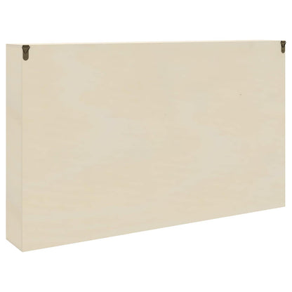 vidaXL Wanddisplay-Case mit Regal Beige 60 x 8,5 x 37 cm Holzwerkstoff