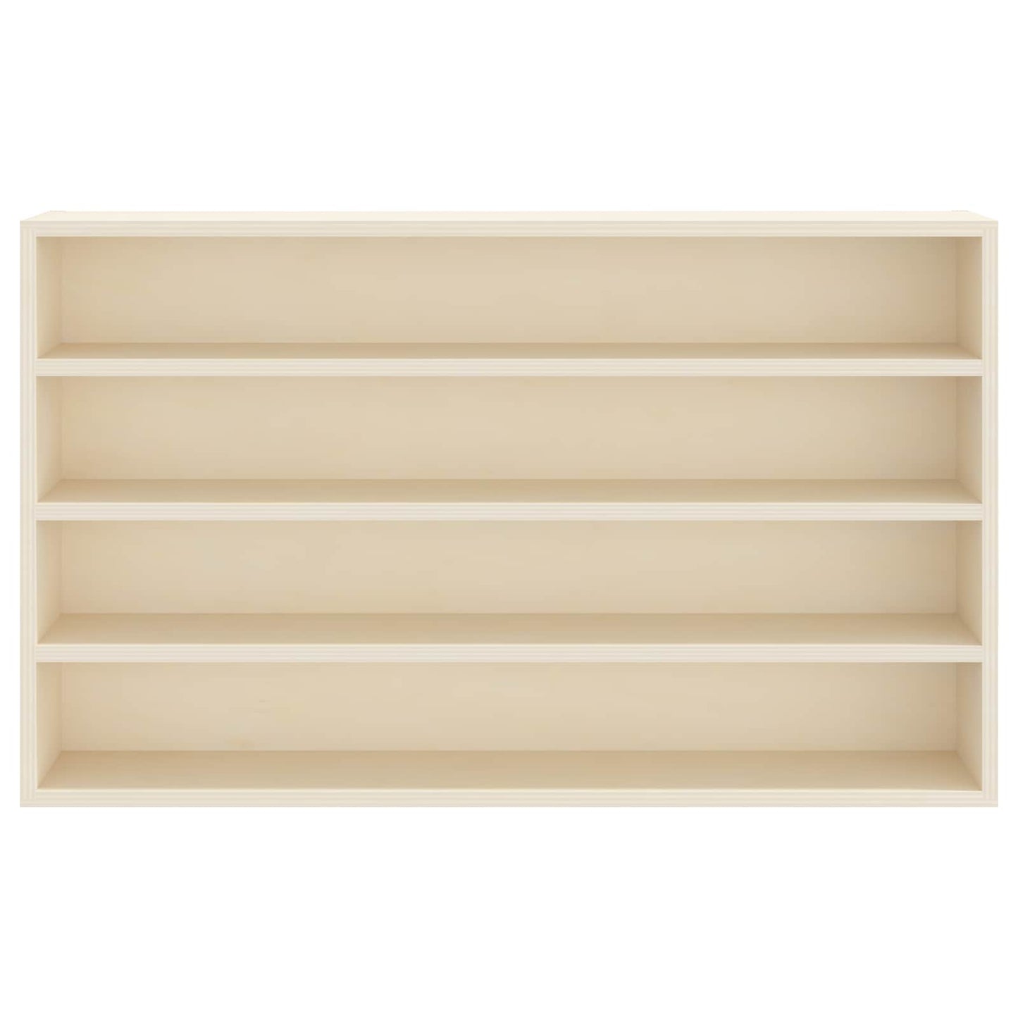 vidaXL Wanddisplay-Case mit Regal Beige 60 x 8,5 x 37 cm Holzwerkstoff