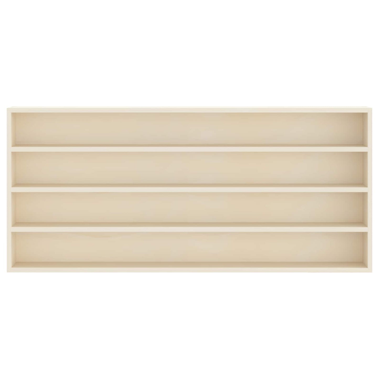 vidaXL Wanddisplay-Case mit Regal Beige 80 x 8,5 x 36 cm Holzwerkstoff
