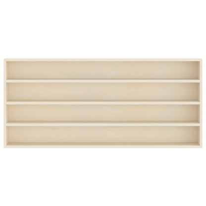 vidaXL Wanddisplay-Case mit Regal Beige 80 x 8,5 x 36 cm Holzwerkstoff