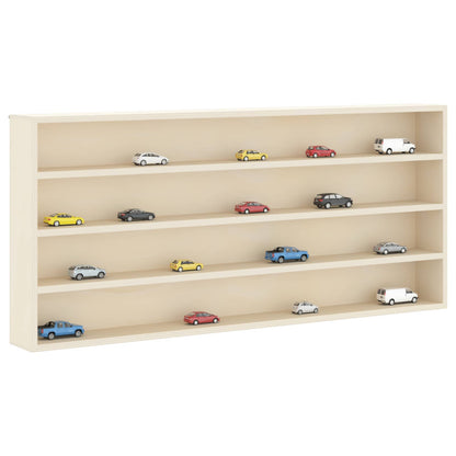 vidaXL Wanddisplay-Case mit Regal Beige 80 x 8,5 x 36 cm Holzwerkstoff