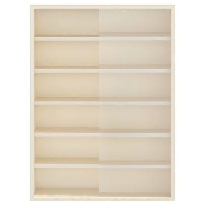 vidaXL Wanddisplay-Case mit Regal Beige 40 x 8,5 x 54 cm Sperrholz