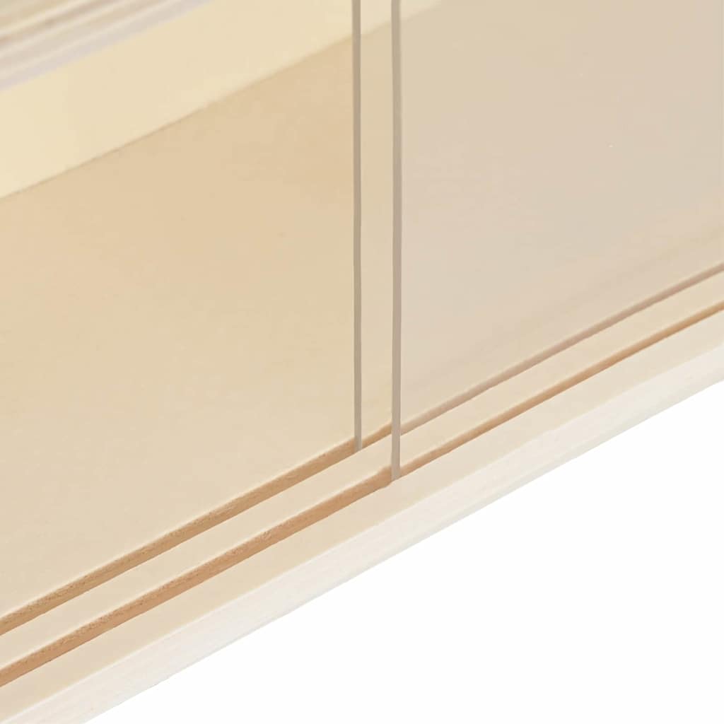 vidaXL Wanddisplay-Case mit Regal Beige 80 x 8,5 x 54 cm Sperrholz