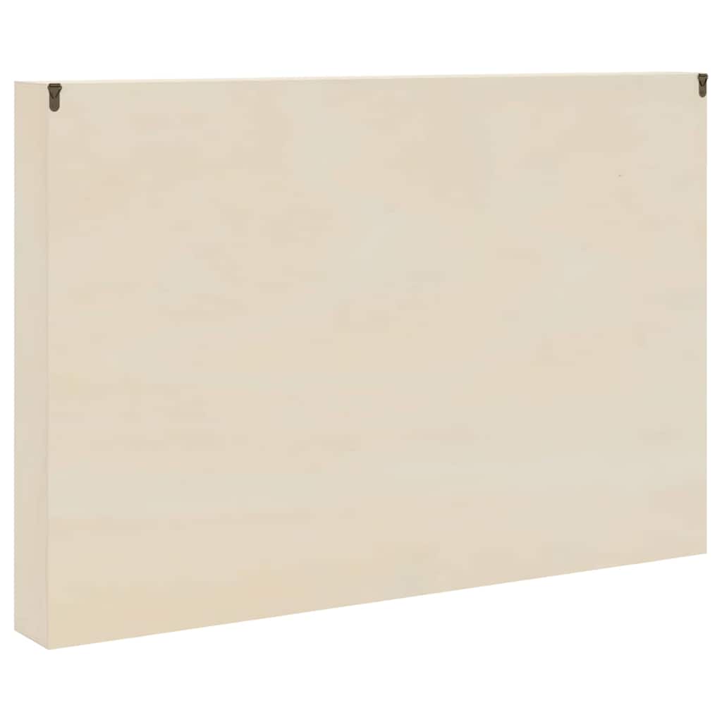 vidaXL Wanddisplay-Case mit Regal Beige 80 x 8,5 x 54 cm Sperrholz