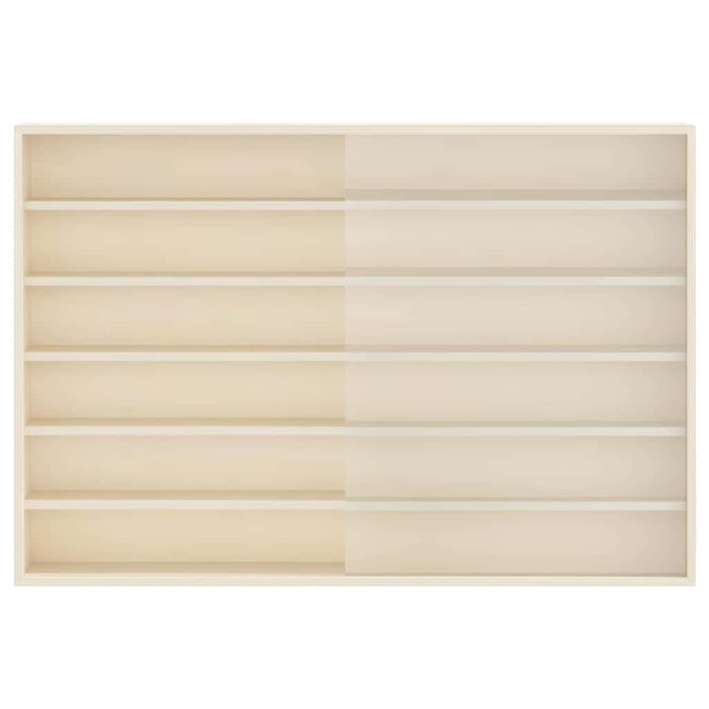 vidaXL Wanddisplay-Case mit Regal Beige 80 x 8,5 x 54 cm Sperrholz