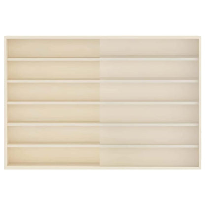 vidaXL Wanddisplay-Case mit Regal Beige 80 x 8,5 x 54 cm Sperrholz