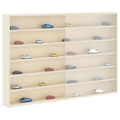 vidaXL Wanddisplay-Case mit Regal Beige 80 x 8,5 x 54 cm Sperrholz