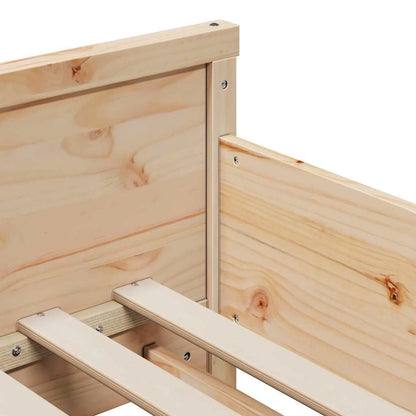 Bettrahmen mit Kopfteil Braun 80 x 200 cm Holzwerkstoff