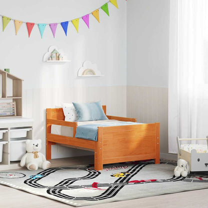 Bettrahmen mit Kopfteil Wachsbraun 80 x 200 cm Holzwerkstoff