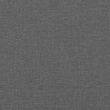 Bettgestell mit gepolstertem Kopfteil Dunkelgrau 80 x 200 cm