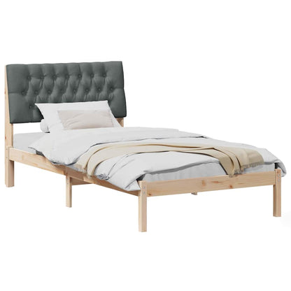 Bettgestell mit gepolstertem Kopfteil Braun 100 x 200 cm