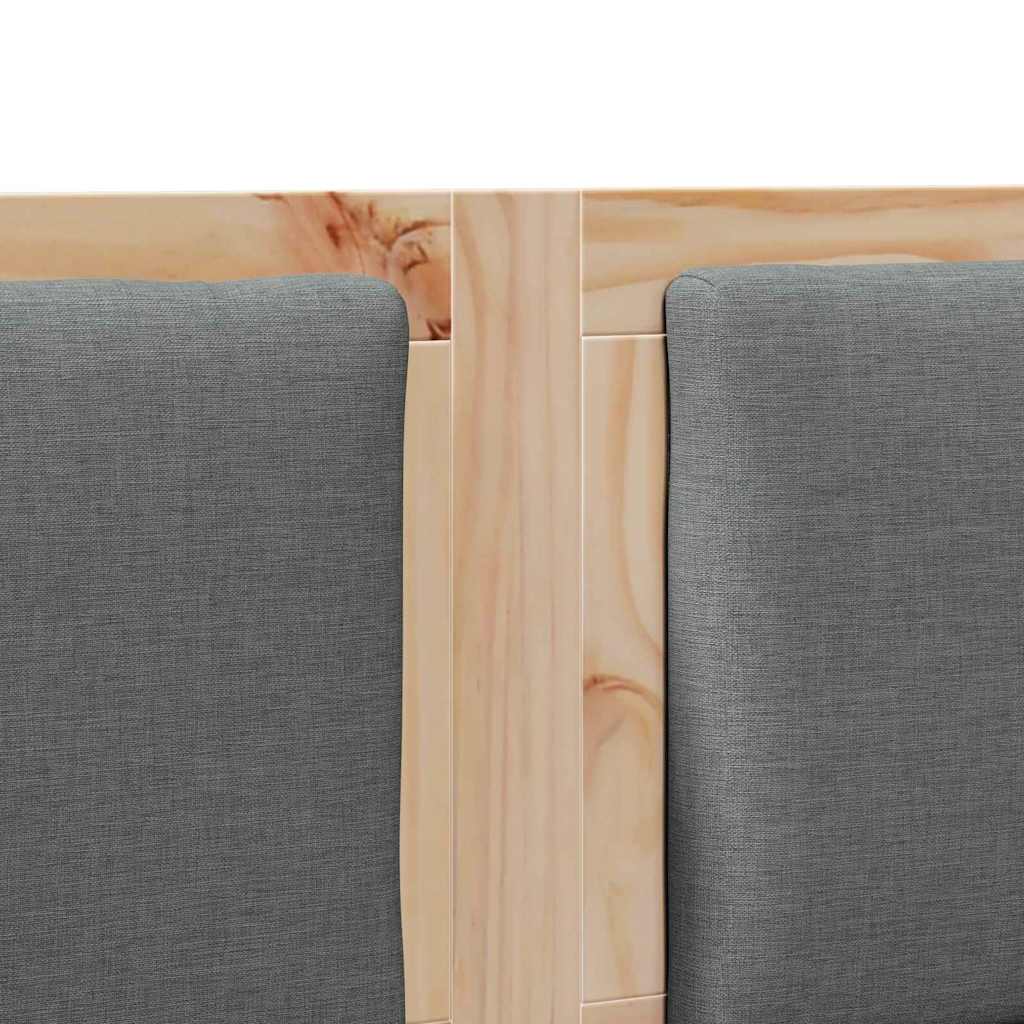 vidaXL Kopfteil Sonstiges Braun 200 cm Massivholz Kiefer