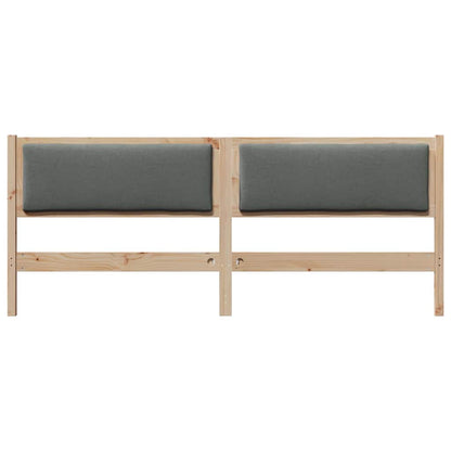 vidaXL Kopfteil Sonstiges Braun 200 cm Massivholz Kiefer