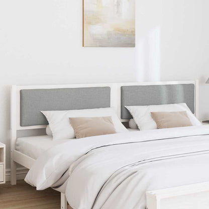vidaXL Kopfteil Sonstiges Weiß 200 cm Massivholz Kiefer