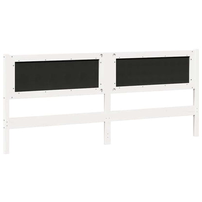 vidaXL Kopfteil Sonstiges Weiß 200 cm Massivholz Kiefer