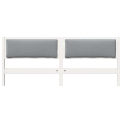 vidaXL Kopfteil Sonstiges Weiß 180 cm Massivholz Kiefer