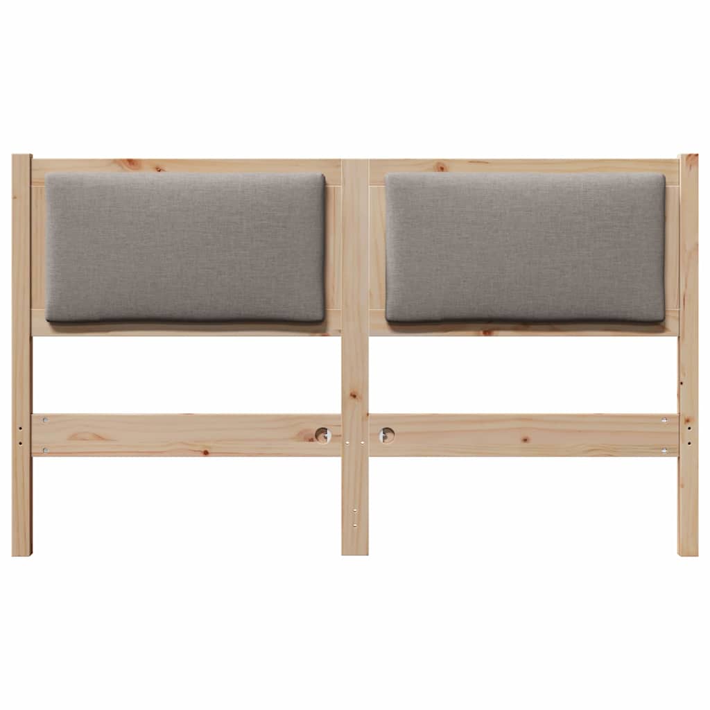 vidaXL Kopfteil Sonstiges Braun 140 cm Massivholz Kiefer