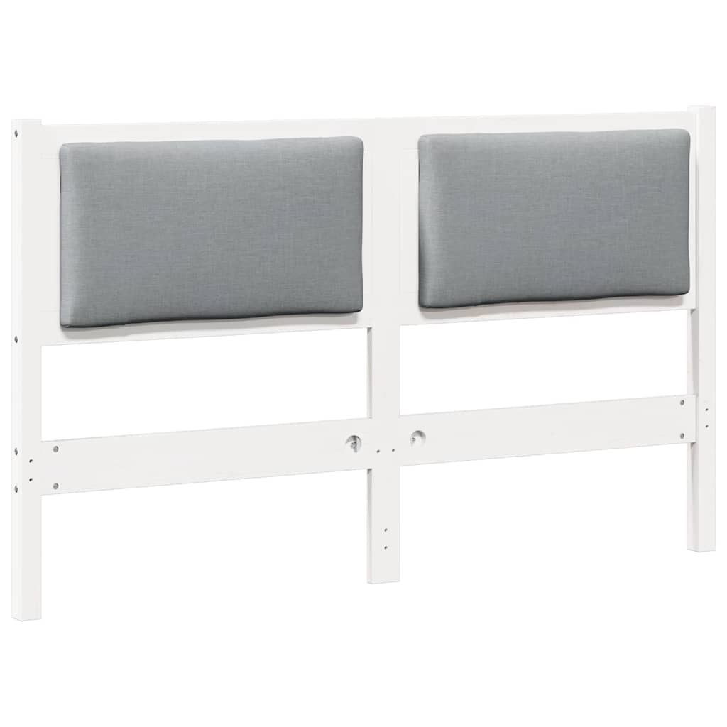vidaXL Kopfteil Sonstiges Weiß 140 cm Massivholz Kiefer