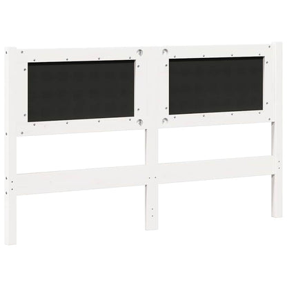 vidaXL Kopfteil Sonstiges Weiß 140 cm Massivholz Kiefer