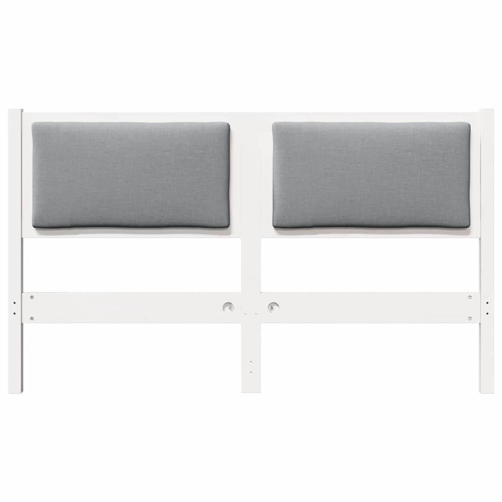 vidaXL Kopfteil Sonstiges Weiß 140 cm Massivholz Kiefer