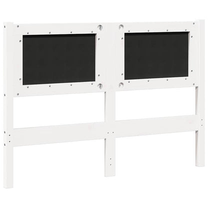 vidaXL Kopfteil Sonstiges Weiß 135 cm Massivholz Kiefer