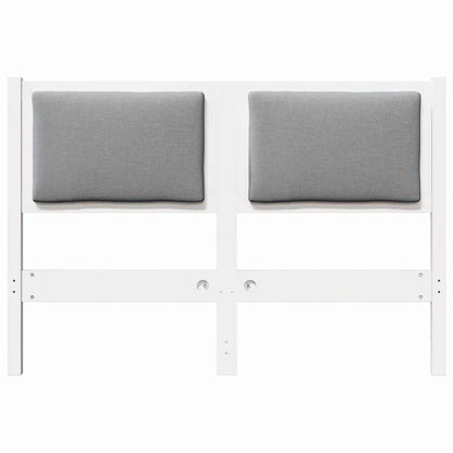 vidaXL Kopfteil Sonstiges Weiß 135 cm Massivholz Kiefer