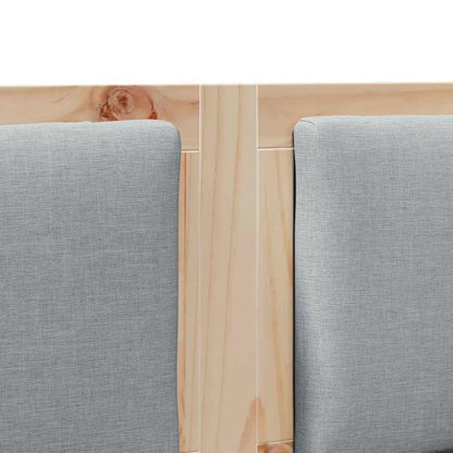 vidaXL Kopfteil Sonstiges Braun 120 cm Massivholz Kiefer