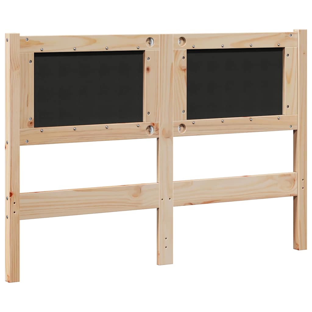vidaXL Kopfteil Sonstiges Braun 120 cm Massivholz Kiefer
