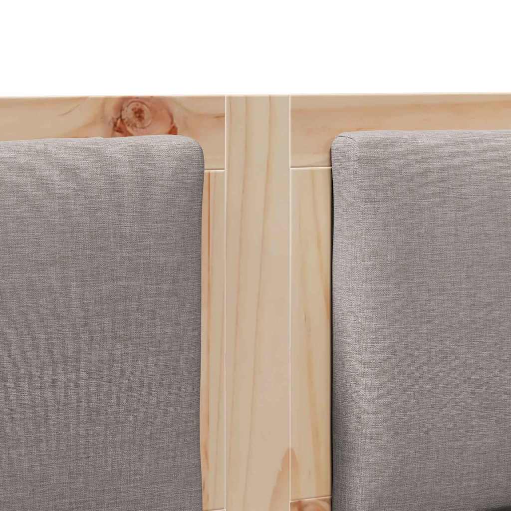 vidaXL Kopfteil Sonstiges Braun 120 cm Massivholz Kiefer
