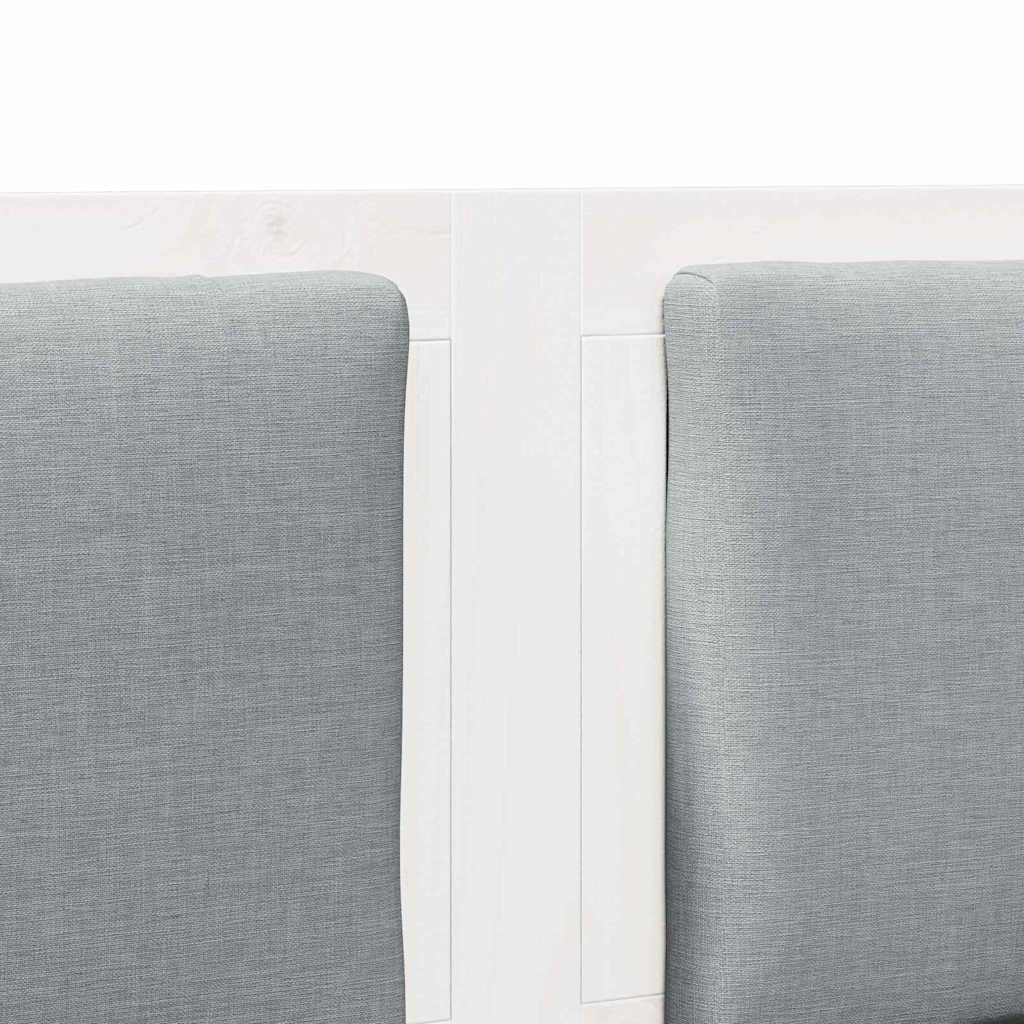 vidaXL Kopfteil Sonstiges Weiß 120 cm Massivholz Kiefer