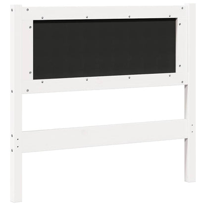 vidaXL Kopfteil Sonstiges Weiß 100 cm Massivholz Kiefer