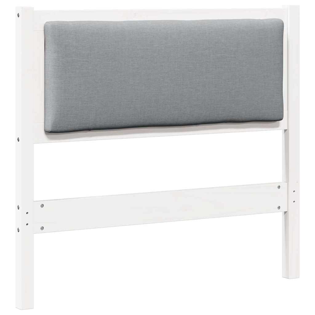 vidaXL Kopfteil Sonstiges Weiß 90 cm Massivholz Kiefer