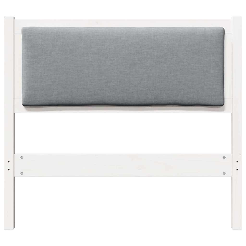 vidaXL Kopfteil Sonstiges Weiß 90 cm Massivholz Kiefer