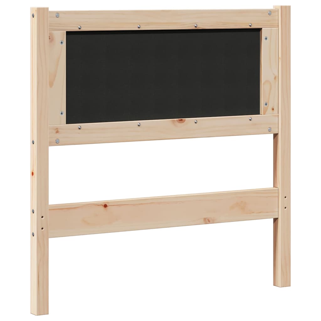 vidaXL Kopfteil Sonstiges Braun 80 cm Massivholz Kiefer
