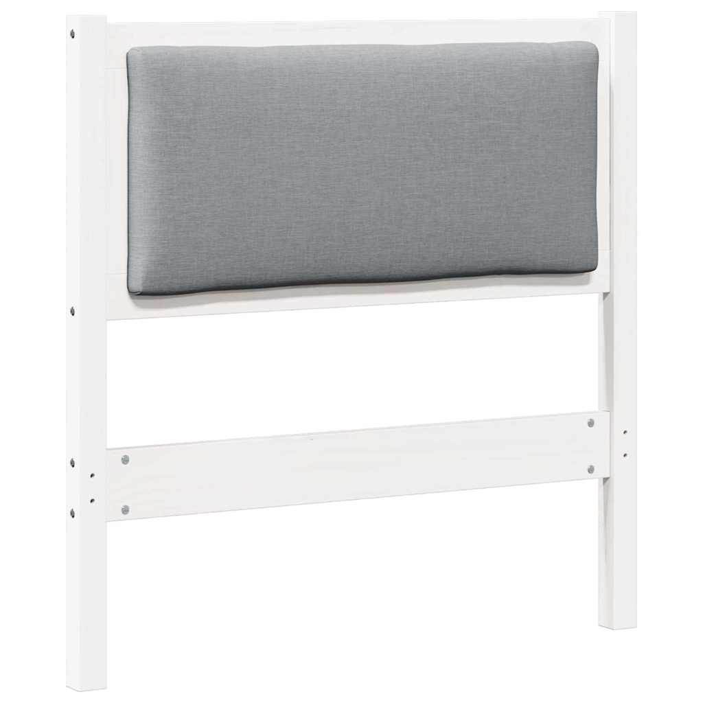 vidaXL Kopfteil Sonstiges Weiß 75 cm Massivholz Kiefer