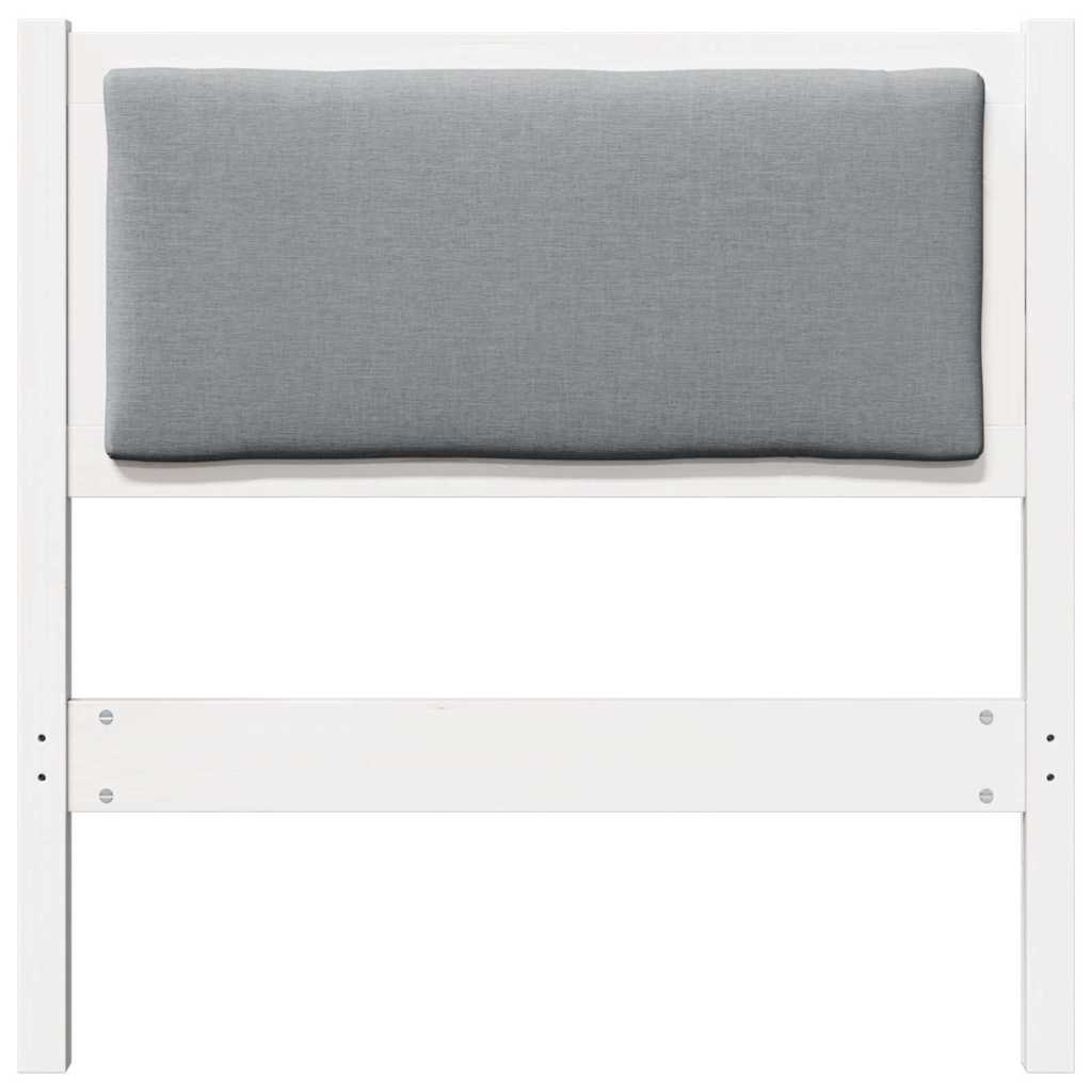 vidaXL Kopfteil Sonstiges Weiß 75 cm Massivholz Kiefer