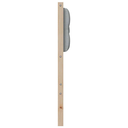 vidaXL Kopfteil Sonstiges Braun und hellgrau 200 cm Massivholz Kiefer