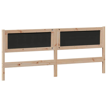 vidaXL Kopfteil Sonstiges Braun und Schwarz 200 cm Massivholz Kiefer