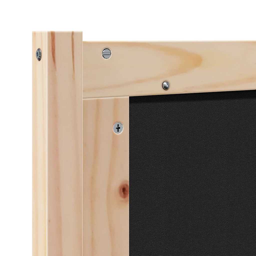 Kopfteil Sonstiges Braun und hellgrau 180 cm Massivholz Kiefer