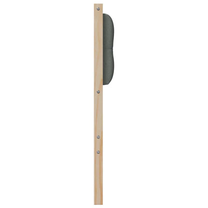 vidaXL Kopfteil Braun und Dunkelgrau 180 cm Massivholz Kiefer