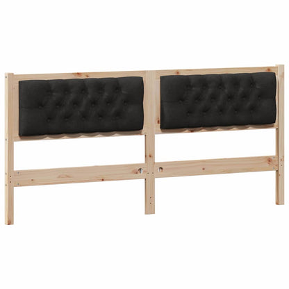 vidaXL Kopfteil Sonstiges Braun und Schwarz 180 cm Massivholz Kiefer