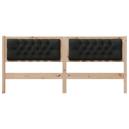 vidaXL Kopfteil Sonstiges Braun und Schwarz 180 cm Massivholz Kiefer